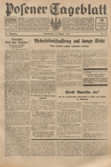 Posener Tageblatt. Jg.72, Nr. 183 (12 August 1933) + dod.