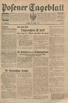 Posener Tageblatt. Jg.72, Nr. 187 (18 August 1933) + dod.
