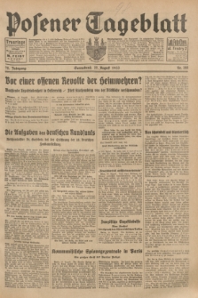 Posener Tageblatt. Jg.72, Nr. 188 (19 August 1933) + dod.