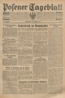 Posener Tageblatt. Jg.72, Nr. 194 (26 August 1933) + dod.