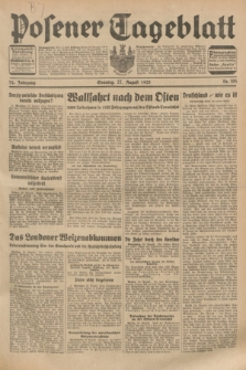 Posener Tageblatt. Jg.72, Nr. 195 (27 August 1933) + dod.