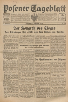 Posener Tageblatt. Jg.72, Nr. 200 (2 September 1933) + dod.