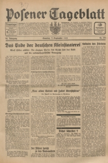 Posener Tageblatt. Jg.72, Nr. 201 (3 September 1933) + dod.