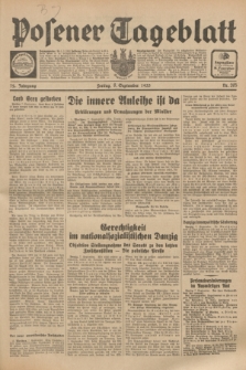 Posener Tageblatt. Jg.72, Nr. 205 (8 September 1933) + dod.