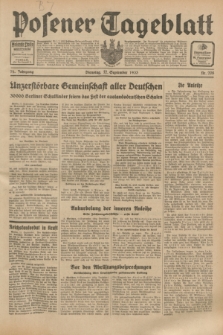 Posener Tageblatt. Jg.72, Nr. 208 (12 September 1933) + dod.