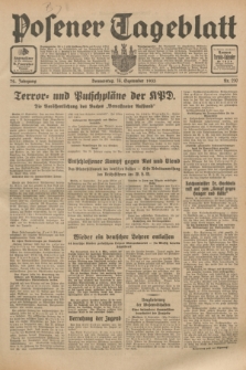 Posener Tageblatt. Jg.72, Nr. 210 (14 September 1933) + dod.