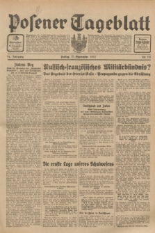 Posener Tageblatt. Jg.72, Nr. 211 (15 September 1933) + dod.