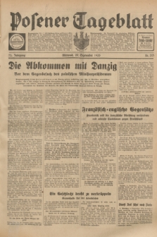 Posener Tageblatt. Jg.72, Nr. 215 (20 September 1933) + dod.