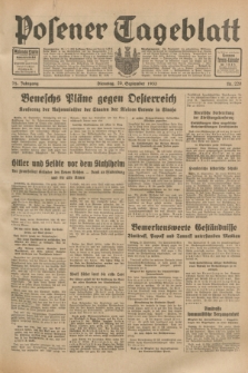Posener Tageblatt. Jg.72, Nr. 220 (26 September 1933) + dod.