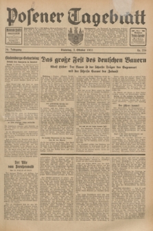 Posener Tageblatt. Jg.72, Nr. 226 (3 Oktober 1933) + dod.