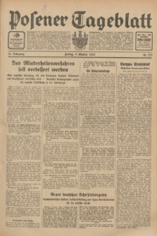 Posener Tageblatt. Jg.72, Nr. 229 (6 Oktober 1933) + dod.