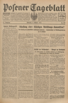 Posener Tageblatt. Jg.72, Nr. 233 (11 Oktober 1933) + dod.