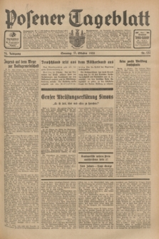Posener Tageblatt. Jg.72, Nr. 237 (15 Oktober 1933) + dod.
