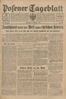 Posener Tageblatt. Jg.72, Nr. 238 (17 Oktober 1933) + dod.