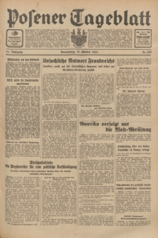 Posener Tageblatt. Jg.72, Nr. 240 (19 Oktober 1933) + dod.