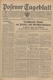 Posener Tageblatt. Jg.72, Nr. 243 (22 Oktober 1933) + dod.