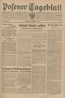 Posener Tageblatt. Jg.72, Nr. 245 (25 Oktober 1933) + dod.