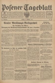 Posener Tageblatt. Jg.72, Nr. 247 (27 Oktober 1933) + dod.