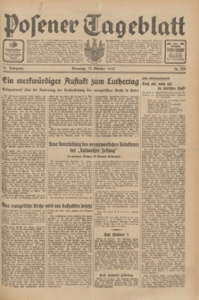 Posener Tageblatt. Jg.72, Nr. 250 (31 Oktober 1933) + dod.