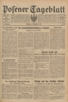 Posener Tageblatt. Jg.72, Nr. 251 (1 November 1933) + dod.