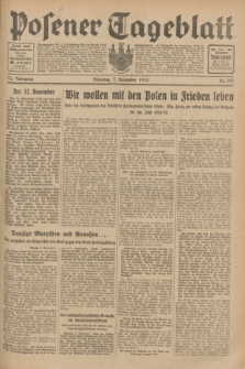 Posener Tageblatt. Jg.72, Nr. 255 (7 November 1933) + dod.