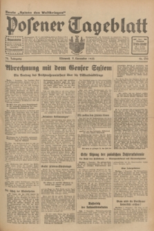 Posener Tageblatt. Jg.72, Nr. 256 (8 November 1933) + dod.