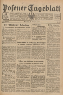 Posener Tageblatt. Jg.72, Nr. 259 (11 November 1933) + dod.
