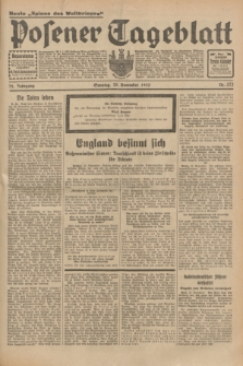 Posener Tageblatt. Jg.72, Nr. 272 (26 November 1933) + dod.