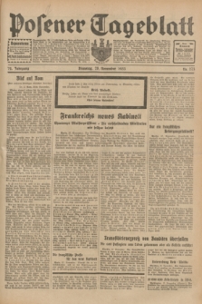 Posener Tageblatt. Jg.72, Nr. 273 (28 November 1933) + dod.