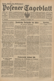 Posener Tageblatt. Jg.72, Nr. 274 (29 November 1933) + dod.