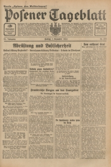 Posener Tageblatt. Jg.72, Nr. 276 (1 Dezember 1933) + dod.