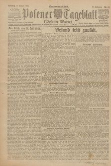 Posener Tageblatt (Posener Warte). Jg.61, Nr. 12 (15 Januar 1922) + dod.