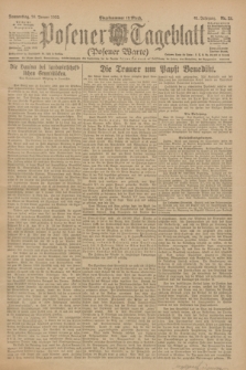 Posener Tageblatt (Posener Warte). Jg.61, Nr. 21 (26 Januar 1922)