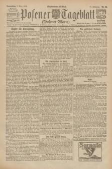 Posener Tageblatt (Posener Warte). Jg.61, Nr. 50 (2 März 1922) + dod.