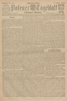 Posener Tageblatt (Posener Warte). Jg.61, Nr. 70 (28 März 1922) + dod.