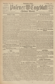 Posener Tageblatt (Posener Warte). Jg.61, Nr. 78 (6 April 1922) + dod.