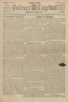 Posener Tageblatt (Posener Warte). Jg.61, Nr. 87 (19 April 1922) + dod.