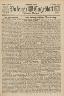 Posener Tageblatt (Posener Warte). Jg.61, Nr. 89 (21 April 1922)
