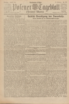 Posener Tageblatt (Posener Warte). Jg.61, Nr. 170 (1 August 1922) + dod.