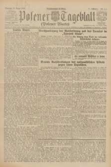 Posener Tageblatt (Posener Warte). Jg.61, Nr. 186 (20 August 1922) + dod.