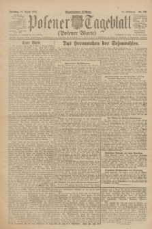 Posener Tageblatt (Posener Warte). Jg.61, Nr. 193 (29 August 1922) + dod.