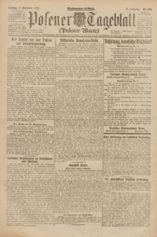 Posener Tageblatt (Posener Warte). Jg.61, Nr. 208 (15 September 1922)