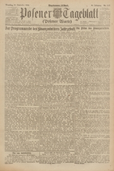 Posener Tageblatt (Posener Warte). Jg.61, Nr. 217 (26 September 1922)