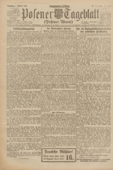Posener Tageblatt (Posener Warte). Jg.61, Nr. 222 (1 Oktober 1922) + dod.