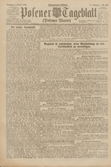 Posener Tageblatt (Posener Warte). Jg.61, Nr. 223 (3 Oktober 1922)
