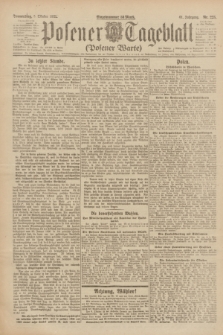 Posener Tageblatt (Posener Warte). Jg.61, Nr. 225 (5 Oktober 1922)