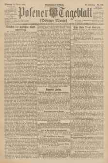 Posener Tageblatt (Posener Warte). Jg.61, Nr. 236 (18 Oktober 1922)