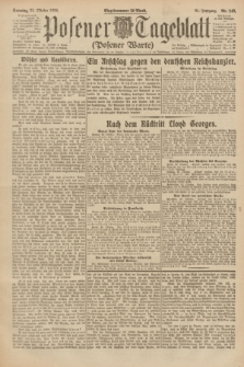 Posener Tageblatt (Posener Warte). Jg.61, Nr. 240 (22 Oktober 1922) + dod.
