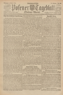 Posener Tageblatt (Posener Warte). Jg.61, Nr. 242 (25 Oktober 1922) + dod.