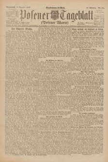 Posener Tageblatt (Posener Warte). Jg.61, Nr. 262 (18 November 1922)